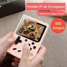 SN-380 Arcade Games Handheld 3.0 "Two-Player Console Blue /BL867 Handheld Console Two-Player Console Mini Two-380 Models - Pink - View 4