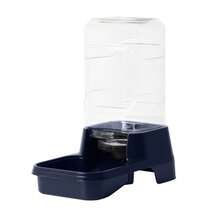 Automatic Pet Water Dispenser For Small Dogs And Cats, 0.4 Gallon  Gravity-Fed Waterer Bowl, Navy Blue - 1 - 查看 2