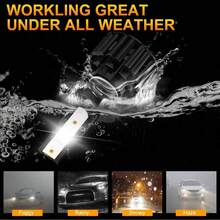 9004 faros de automóviles LED iluminan el foco, la luz alta y la luz baja se instalan sin daños 120000 LM - A - Ver 10