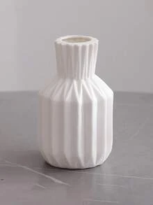 1pc Luxury Rhombus Faux Flower Vase, Hydroponic Fresh/Dried Flower Decor, Resin Floral Arrangement Holder, Dining Table/Living Room Home Decor - Rhombus Vase - View 7