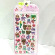 Kawaii 3D Shiny Animal & Food Stickers – Cute Japanese Pop Seal For Scrapbooking, Journals, Kids Crafts, And Decor - Multicolor - View 5