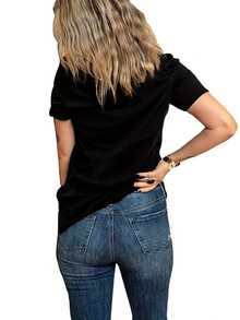 Women T-Shirts - màu đen - Xem 5