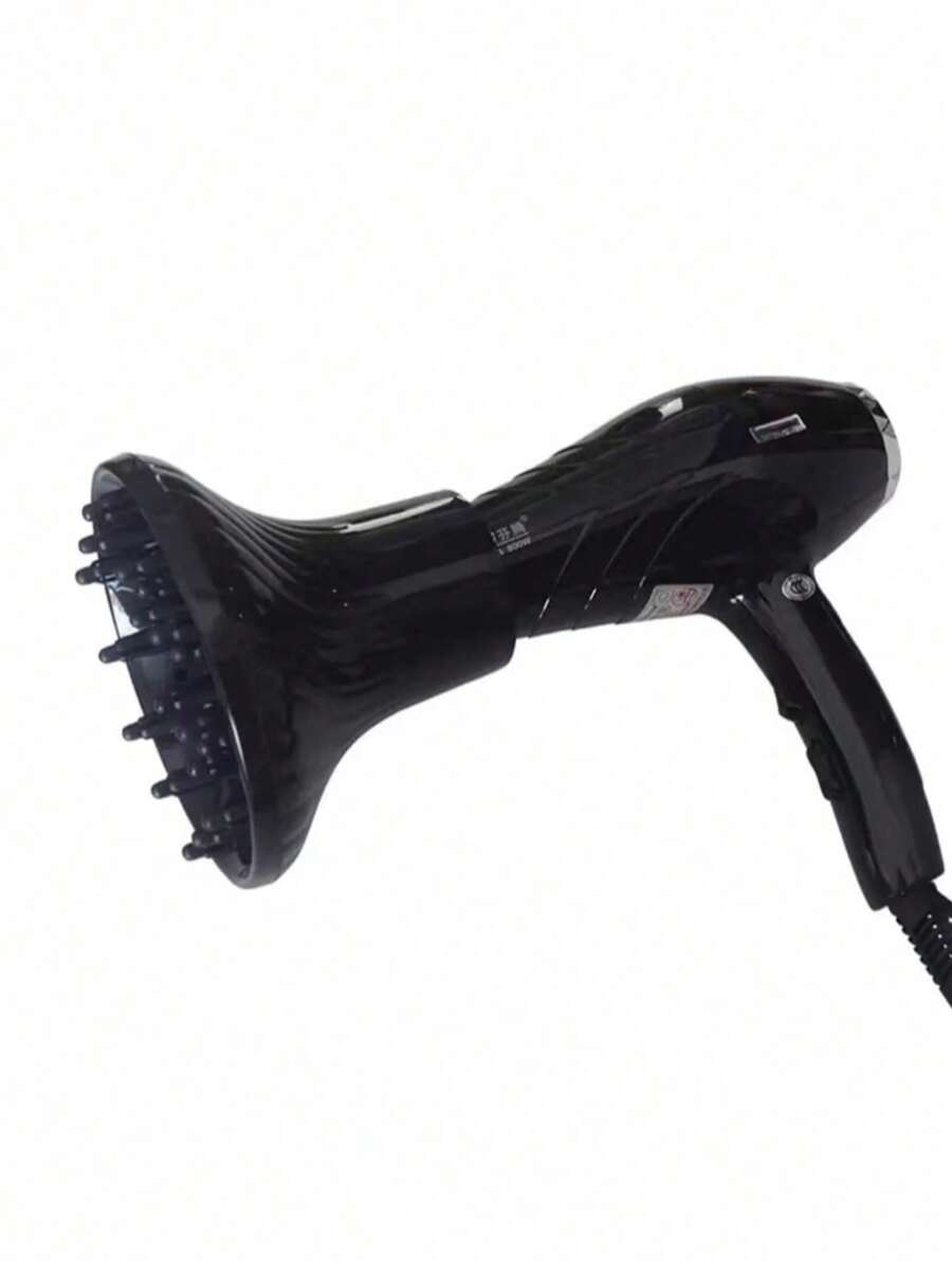 1 pieza Difusor de secador de pelo negro, accesorio de boquilla de soplador profesional de peluquería, compatible con múltiples modelos de secadores de pelo - Multicolor - Ver 1