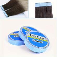 3 Sizes 0.8cm Double-Sided Wig Tape, Transparent Lace Front Wig Support Tape, Waterproof Strong Double-Sided Adhesive - Blue - View 6