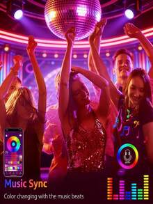 Lampu Strip LED USB 1m-30m, Lampu Strip LED dengan Kontrol Jarak Jauh Inframerah 44 Tombol, Lampu Strip LED RGB Pintar 32,8 kaki, Mendukung Kontrol Aplikasi, Pengaturan Timer, dan Mode Musik. Cocok untuk Kamar Tidur, Komputer, Lemari, dll. Lampu Dekoratif LED, Sempurna untuk Pesta Ulang Tahun, Perayaan Liburan, dan Hadiah Natal, Dekorasi Rumah, Kamar Tidur, Ruang Tamu, Rumah, Natal, Pesta, Pernikahan, Dekorasi Natal - cahaya polikromatik - View 4