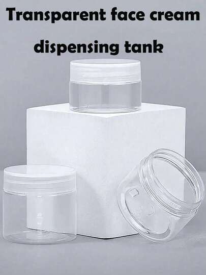 2pcs/4pcs/6pcs Transparent Travel Packaging Container (30ml) ,Travel Containers For Face Creams Leak Proof ,Transparent Wide Mouth Bottle Cream Packaging Transparent Bottle PET Skincare Plastic Can,Use More Transparent Wide Mouthed Bottles,Portable Skincare Packaging Tool,Christmas Gifts, Birthday Gifts, New Year Gifts, Exquisite Gifts For Friends ﻿