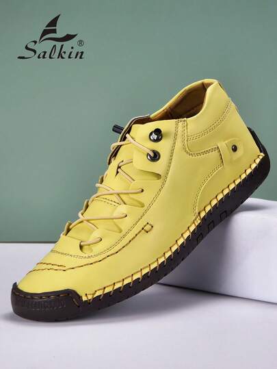 Salkin New Fashion Designer Women's Casual Shoes, Handmade Sneakers With Elastic Drawstring, Lightweight, Soft And Comfortable, Rubber Non-Slip Outsole, Suitable For Everyday Wear, Outdoor, Streetwear, Matching With Skirts, Jeans, Suitable For Middle-Aged, Young, Students, Spring/Summer/Autumn, Plus Size
