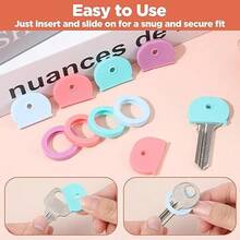 50Pcs Colored Key Covers Caps, 1" Standard Cute Key Caps, Keys Identifier Coding, Rings Soft Stretchy House Keys Covers Protectors For Small & Standard-Keys (Not For Odd-Shaped-Keys)50Pcs Colored Key Covers Caps, 1" Standard Cute Key Caps, Keys Identifier Coding, Rings Soft Stretchy House Keys Covers Protectors For Small & Standard-Keys (Not For Odd-Shaped-Keys) - 1__ - Xem 2