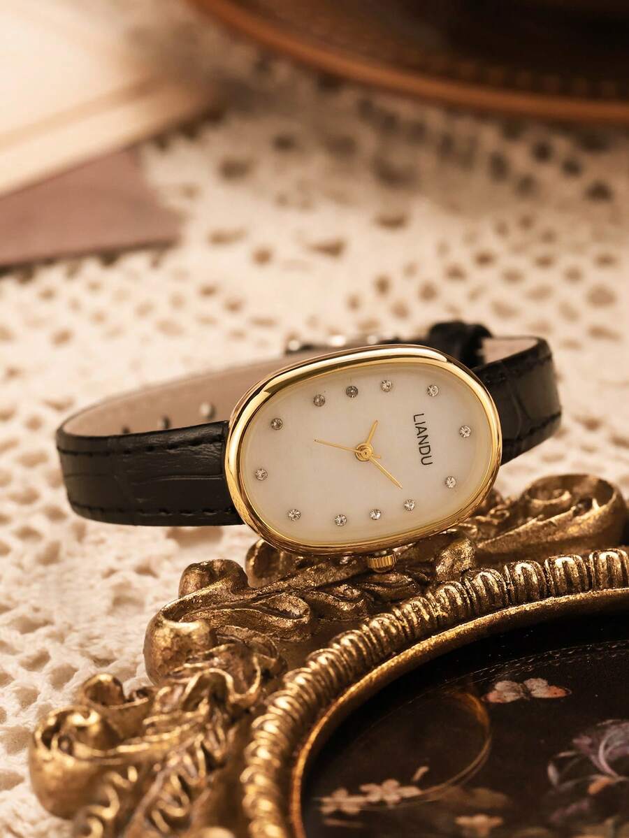 LIANDU LIANDU 女士复古经典商务石英表，PU皮表带，适合日常佩戴，生日礼物，返校季礼物，感恩节礼物，浪漫场合礼物，完美之选。