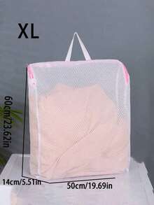 1pc Honeycomb Mesh Laundry Bag With Handle, 12x8 Inch Zipper Wash Bag For Delicates, Socks And Underwear - Pink And Blue, Breathable Laundry Organizer For Travel, Gentle Wash, Protects Lingerie, Delicates Care, Laundry Ty, Durable Zip, Compact Travel Essential, Multi-Use Washing Tote, Everyday Laundry Companion, Lightweight And Breathable Mesh Construction Enhances Airflow, Prevents Snagging Of Fabrics, Colorfast Finish, Easy To Wipe Clean, Ideal For Apartment Living And Campus Use - Multicolor - View 13