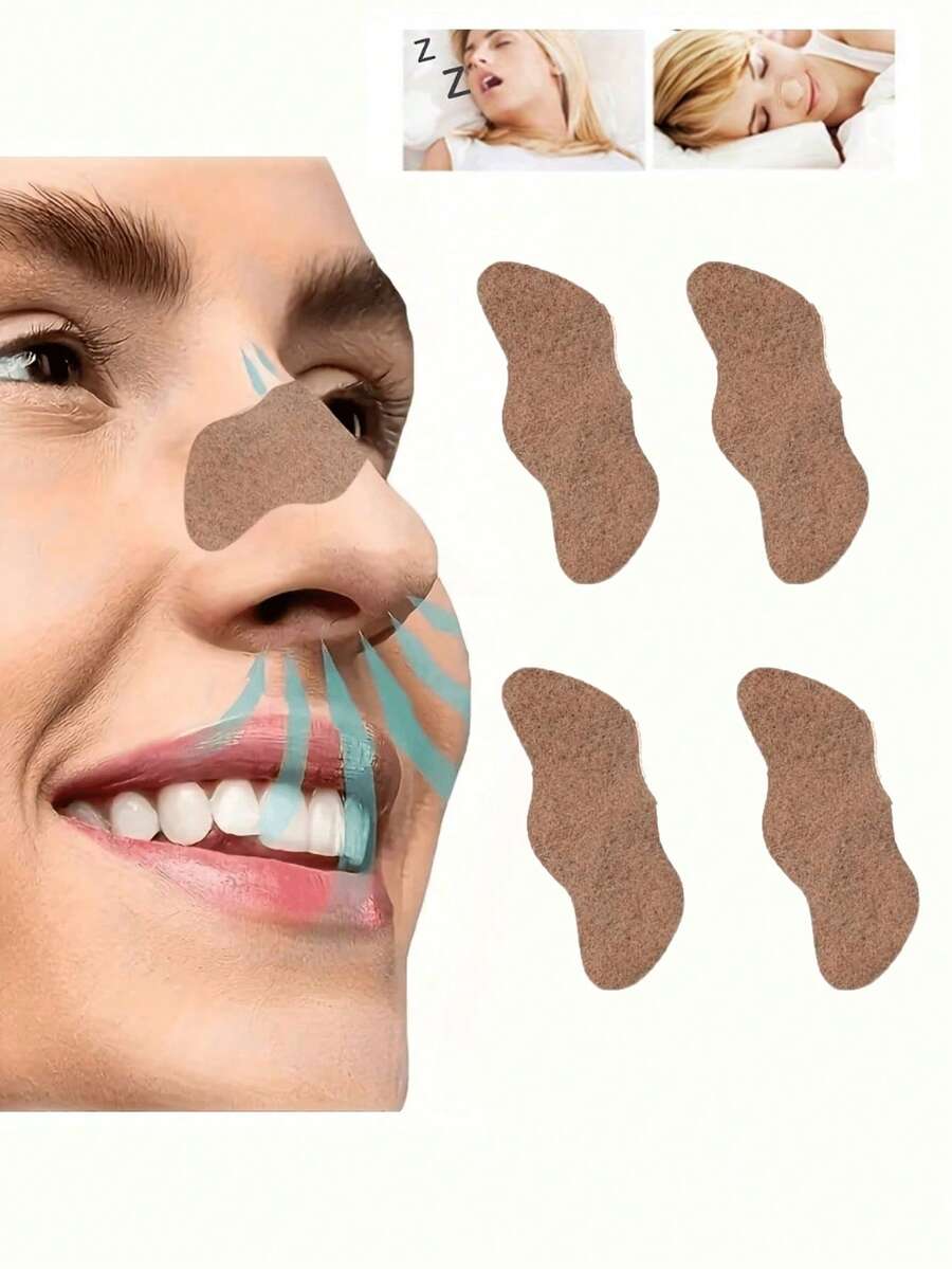 50/30/20/10片装，鼻塞止鼾贴：助眠必备。使用这款止鼾鼻贴和生姜睡眠贴，轻松入睡。专为缓解睡眠期间呼吸困难或促进运动时呼吸顺畅而设计。 - 1件裝 - 查看 1