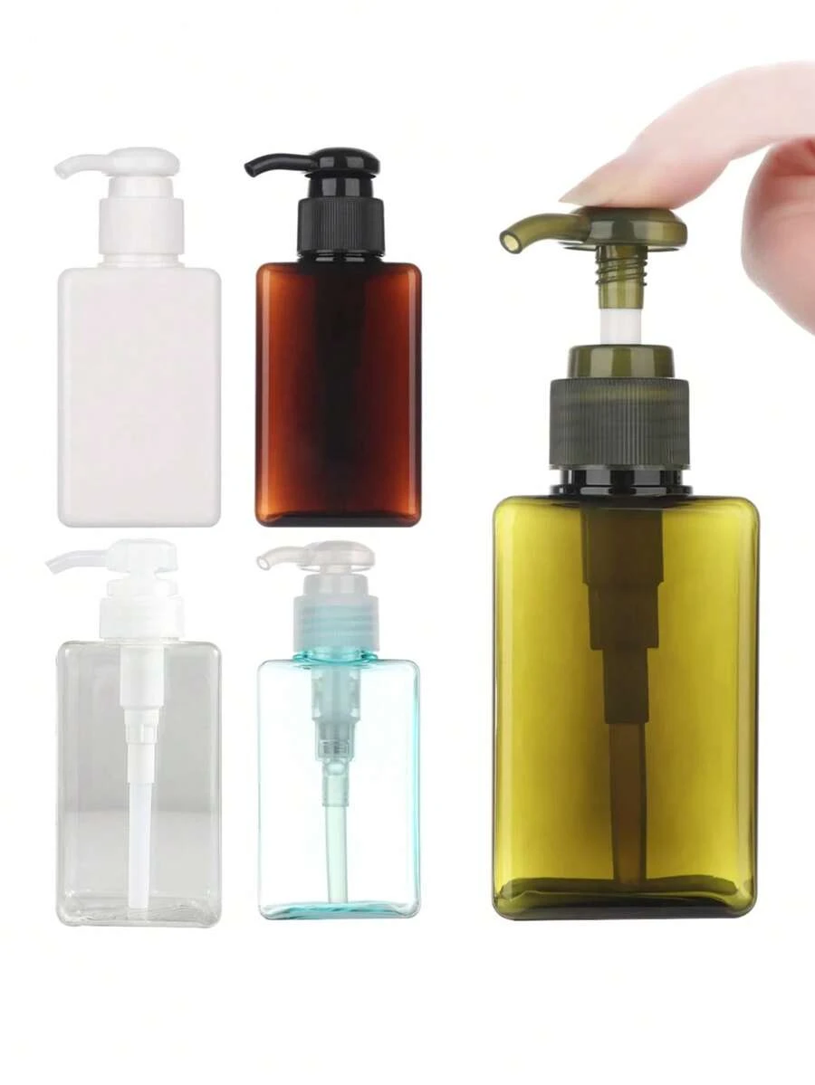 1个可重复灌装旅行装瓶，创意小型空泵瓶，适用于洗手液、沐浴露、洗发水，大容量乳液分配器，旅行皂液泵，浴室，水槽，淋浴，洗手液，洗发水，沐浴露，可重复灌装泡沫容器，透明塑料瓶，适用于沐浴露泵瓶，家居浴室用品。 - 彩色 - 查看 1
