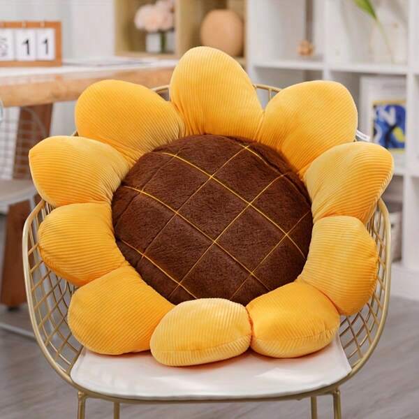 Sunflower Throw Pillow, Living Room Sofa Decorative Cushion, Bedroom Headboard Pillow, Ins Style Seat Cushion Floor Mat Pillow, Photography Prop, Suitable For Halloween, Thanksgiving, Easter, Christmas, Valentine''s Day And Other Holiday Gifts