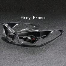 Vintage Y2K Steampunk Style Oversized Round Frame Glasses - Steampunk Aesthetic Full Frame Round Glasses, Suitable For Concerts, Parties, And Daily Wear, Unisex Personality Retro Style - 銀色和黑色 - 查看 9