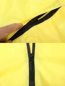 成人连帽雨披,带大口袋,轻便男女通用雨衣,适合徒步旅行、露营和户外旅行 - 男女通用的 - 查看 8