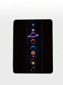 1个星空宇宙图案平板电脑保护套，兼容(A16) 11英寸第11代（2025款）、第10代/10.2英寸、Pro 11（2021/2020款）、Mini4/5/6、Galaxy Tab A8 10.5英寸（2022款）、Matepad 10.4/Tab，带笔槽，防摔，带支架，可作为2026年情人节/新年礼物 - 彩色 - 查看 5