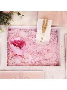 100g Papel de rafia, relleno para regalos, papel de rafia reutilizable, no se desvanece, adecuado para el Día de San Valentín - Multicolor - Ver 4