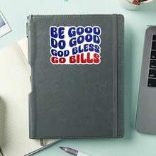 1PC Go Bills Football Sticker, Be Good Do Good Laptop Decal, Sports Fan Vinyl, Buffalo Gift, Waterproof Peel & Stick Water Bottle Sticker, Retro Tumbler Decal, Trending Football Notebook Vinyl, Perfect Gift For Bills Fans, Cute Blue Red Car Sticker, Easy Apply Funny Laptop Accessory, God Bless Water Bottle Decal, Vinyl Computer Sticker, Sassy Sports Notebook Decor, Go Bills Tumbler Sticker, Football Fan Car Decal - S1924 - View 4