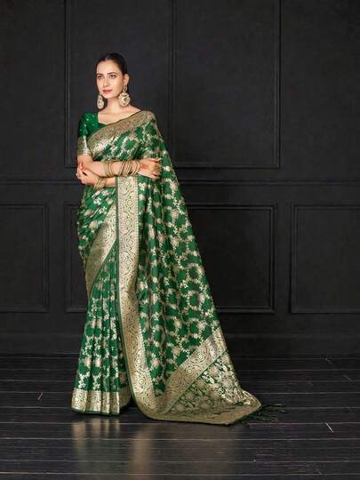 Banarasi Silk Traditional Saree, Cultural Wear For Women