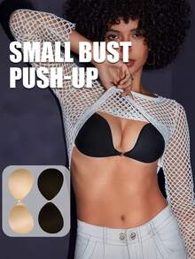 Summer Clingy Bra For Ladies, Women's Underwear, Invisible Bra, Seamless Bra Pads, No Shoulder Straps Bra, Gathers Breasts, Prevents Outward Expansion, Creates Perfect Breast Shape, Suitable For Vacations, Dates, Business Trips, Travels, Dinners, Swimsuits, Wedding Dresses, Formal Gowns, Dresses - Multicolor - View 2