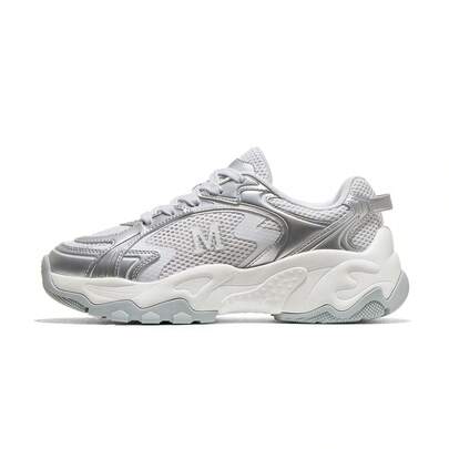 CAMEL CROWN 女士户外休闲鞋，春星河三代流行鞋厚底高帮休闲运动鞋百搭跑步鞋