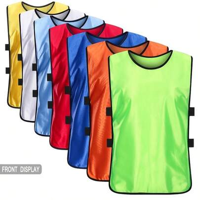3pcs Sports Training Jerseys, Numbered Design, High-Quality Athletic Training Vests, Team Uniforms, Suitable For Football, Basketball, Baseball And Other Sports, Lightweight And Quick-Drying, Ideal For Team Building And Promotional Activities
