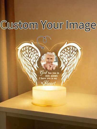 Customizable Heart-Shaped LED Photo Frame - Personalize With Your Favorite Photos And Messages, USB Powered, Ideal For Valentine's Day, Weddings, Birthdays, Anniversaries - A Romantic Gift For Couples And Loved Ones