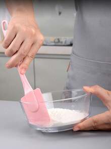 3-Pieces Set Silicone Spatula With Silicone Brush For Baking Cakes - Multicolor - View 3