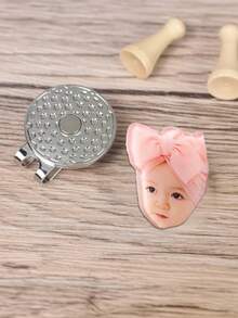Customizable Photo Hat Clip, Magnetic Golf Ball Marker, Golf Accessories, Custom Pet Or Children Photo Gifts, Personalized Sports Enthusiast Gift - Multicolor - View 8
