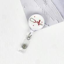 1pc Interesting Badge Reel Holder, Cute Retractable Nursing ID Badge Reel Clip Suitable For Nurses, Doctors, Hospitals And Office Workers - Multiple Styles - View 10