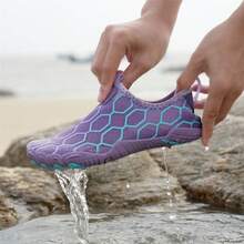 女士春季新款瑜伽鞋，超轻训练鞋，适合深蹲、室内健身、跑步、跳绳等运动，软底设计，男女通用 - 紫色 - 查看 7