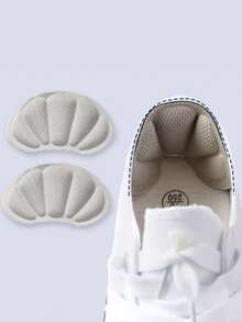 2pcs Minimalist Soft Comfortable Shell Invisible Heel Grips - Grey - View 2