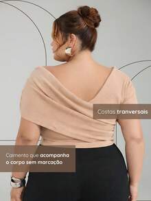 Set Of 3 Plus Size Blouses With Asymmetrical Yoke, Premium Comfort, Sizes GG To G2 - Đen - Trắng - Nâu - Xem 3