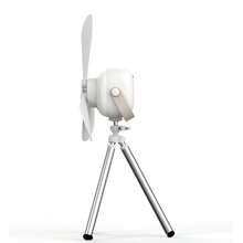 吊扇，带三脚架的露营扇，大风量可调节风量，强劲风力，静音设计 - 白色 - 查看 12