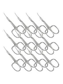 1支不锈钢眉毛修剪器，高品质精密美容剪刀，适用于修剪眉毛、睫毛、鼻毛、面部毛发，化妆工具，美容工具，眼部工具，适合商业和家庭使用，便携旅行装（银色），赠品，旅行，平价好物，旅行必备 - 銀色 - 查看 8