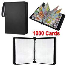 For Trading Cards Album Folder 1080 Pockets Card Binder Holder Gifts - Black - View 7