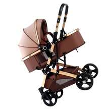 Carreola Para Bebés Con Portabebe, Carriola Para Bebé Bastón - Marrón - Ver 2