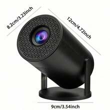 Projecteur portable, angle réglable à 180°, mise au point rapide - compatible avec iOS, Android, Windows et plus | Livré avec une télécommande, idéal pour les smartphones, les appareils USB et le cinéma maison - Multicolore - Voir 10