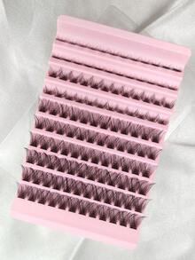 120 Pcs D Curl Individual Lashes Natural Look Soft Wispy And Fluffy Eyelashes For Beginners Eye Makeup DIY At Home Lash Clusters,Eyelash Clusters,Individual Eyelashes,Lashes,Fake Lashes - D - View 7