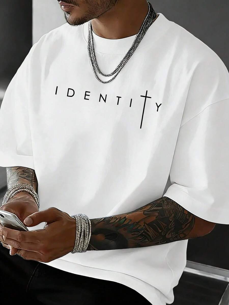 Simple Studio | Men's Minimalist Printed Short Sleeve T-Shirt | Suitable For Summer Wear | Comfortable & Breathable | Style