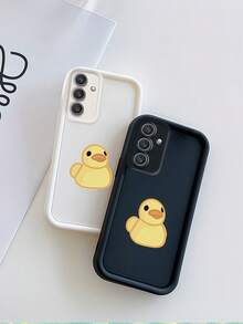 1个创意小黄鸭眼造型磨砂手机壳，兼容苹果7/8/X/XR/XS Max/11/12/13/14/15/16/17 Pro Max、三星Galaxy A14/A15/A16/A17/A04/A05/A06/A07/A54/A55/A56/A57/A34/A35/A36/A37/S26/S26 Plus/S26 Ultra、Transsion SMART7/8、G05、荣耀400/400 Pro/400 Lite - 天眼白色 - 查看 4