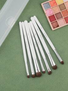 Bộ 7 cọ trang điểm mắt cao cấp bằng sợi tổng hợp, dùng cho phấn mắt, che khuyết điểm, kẻ mắt, kẻ lông mày, tán màu và bắt sáng. - Nhiều màu - Xem 4