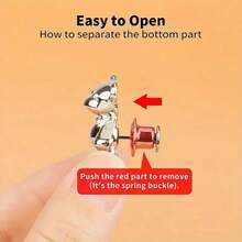 Bear Design Waist Cincher, Denim Waist Adjuster Buckle, Pants Waist Reducer Clips - Multicolor - View 10