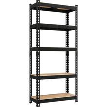 Storage Shelves, 5 Tier Heavy Duty Adjustable Metal Shelving Unit, Industrial Utility Rack For Garage Warehouse Pantry Closet (27.5 W X 12 D X 60 H Inches, Black) - màu đen - Xem 1