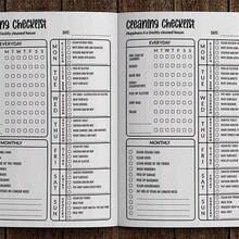 2Pcs Family Cleaning Schedule Planner, Daily, Weekly, Monthly Cheaning Checklist, Paper Material, Easy-To-Follow Clean Organizer For Adults Planning Sheets - 2pcs - View 6