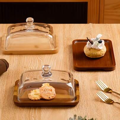 バターディッシュ、ローズウッドバターディッシュ、ヴィンテージ木製ウェディングケーキスタンド、ティートレイ、スナックプレート、デザートテーブルの装飾、ペストリーディッシュ、ケーキプレート、フルーツプレート