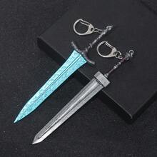 14cm Dark Moon Greatsword Elden Ring Bloodhound's Fang Keychain Cosplay Prop, Unisex Backpack Decoration - one-size - View 4