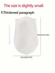 1 pieza Bolsa amasadora de silicona, Mezclador de masa antiadherente para uso doméstico en la cocina - Bolsa para amasar masa - Blanca - Ver 11