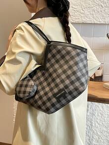 大容量甜美可爱小包 2026 春季新款单肩包，百搭、优雅、奢华高端，女士时尚包包 - 黑色 - 查看 7