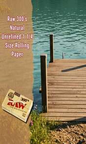 RAW Organic 300 125 1 1_4 Size Rolling Papers 1 Pack = 300 Leaves, 300 Count (Pack Of 1) - 白色 - 查看 5